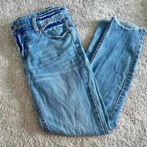 Free People raw ankle length jeans size 27